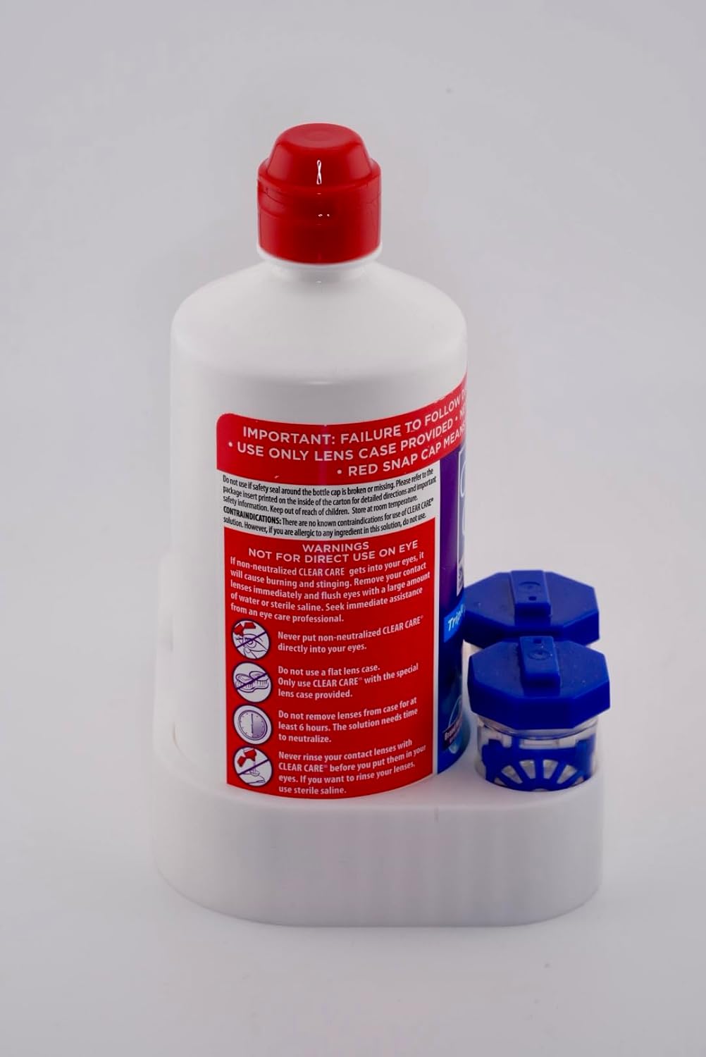 Scleral Lens Station vial organizer, opened to reveal interior storage slots