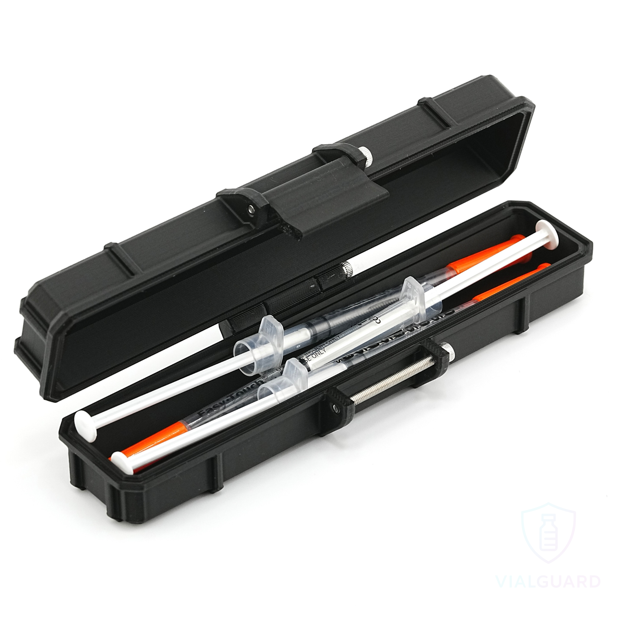 Mini Syringe Travel Case | Preloaded Storage | Travel Syringe Organizer for GLP-1 & Peptides