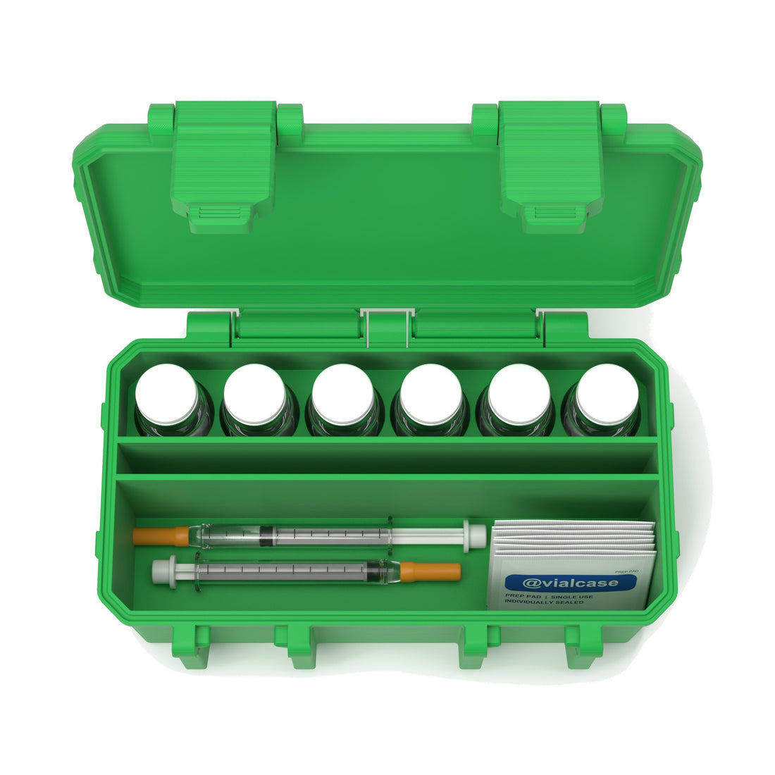 6 x 10 mL + storage vial case - Cyber Green (vials shown, not included)