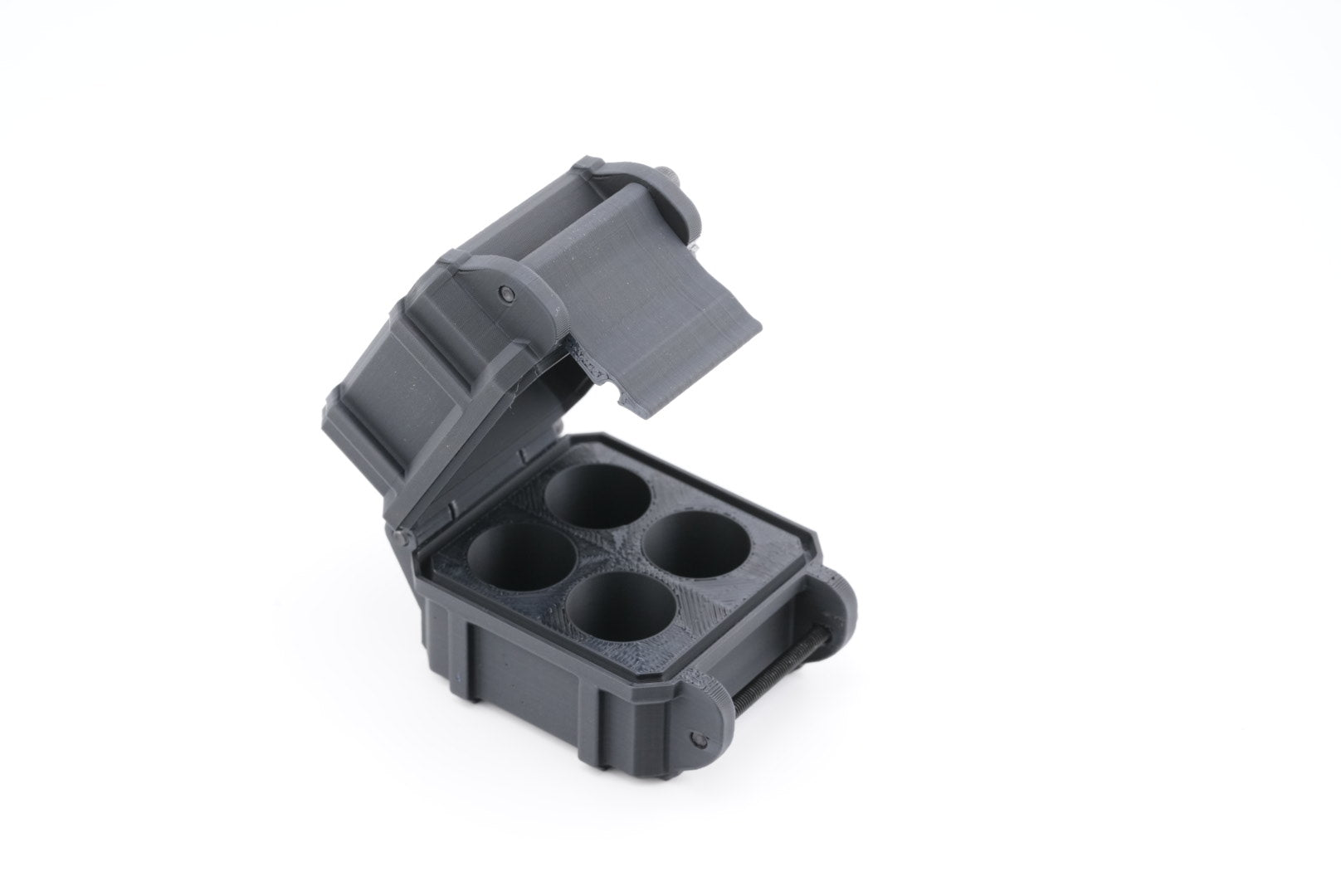 Mini Vial Chest Holds 4 X 3Ml Peptide Glp1 Vials For Travel Storage Organizer