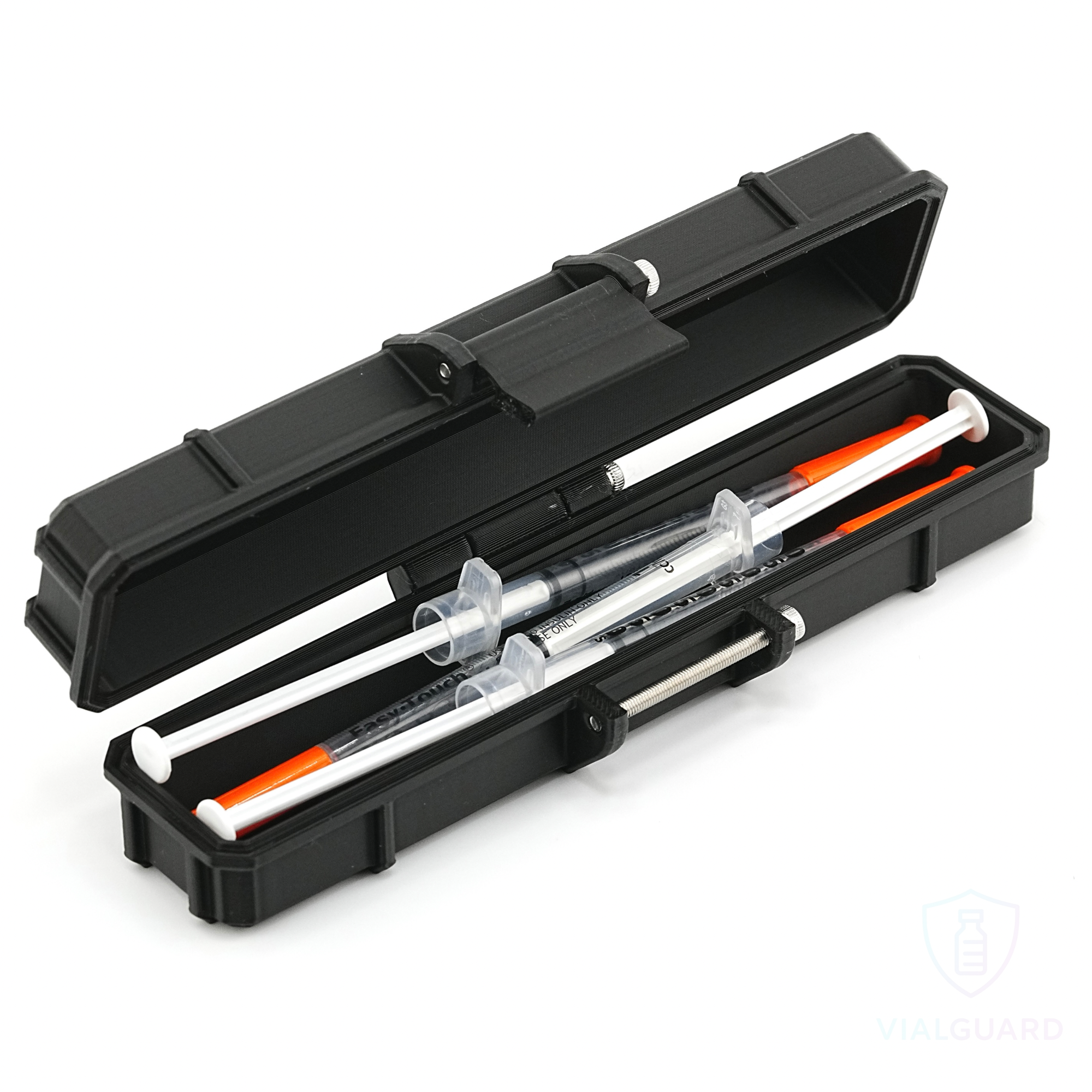 Mini Syringe Travel Case | Preloaded Storage | Travel Syringe Organizer for GLP-1 & Peptides
