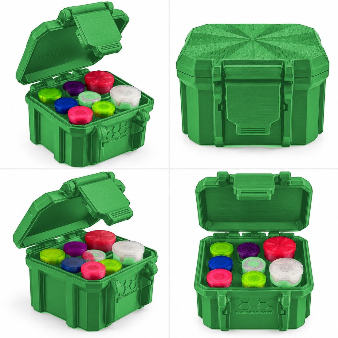 Mixed Vial Case - Cyber Green