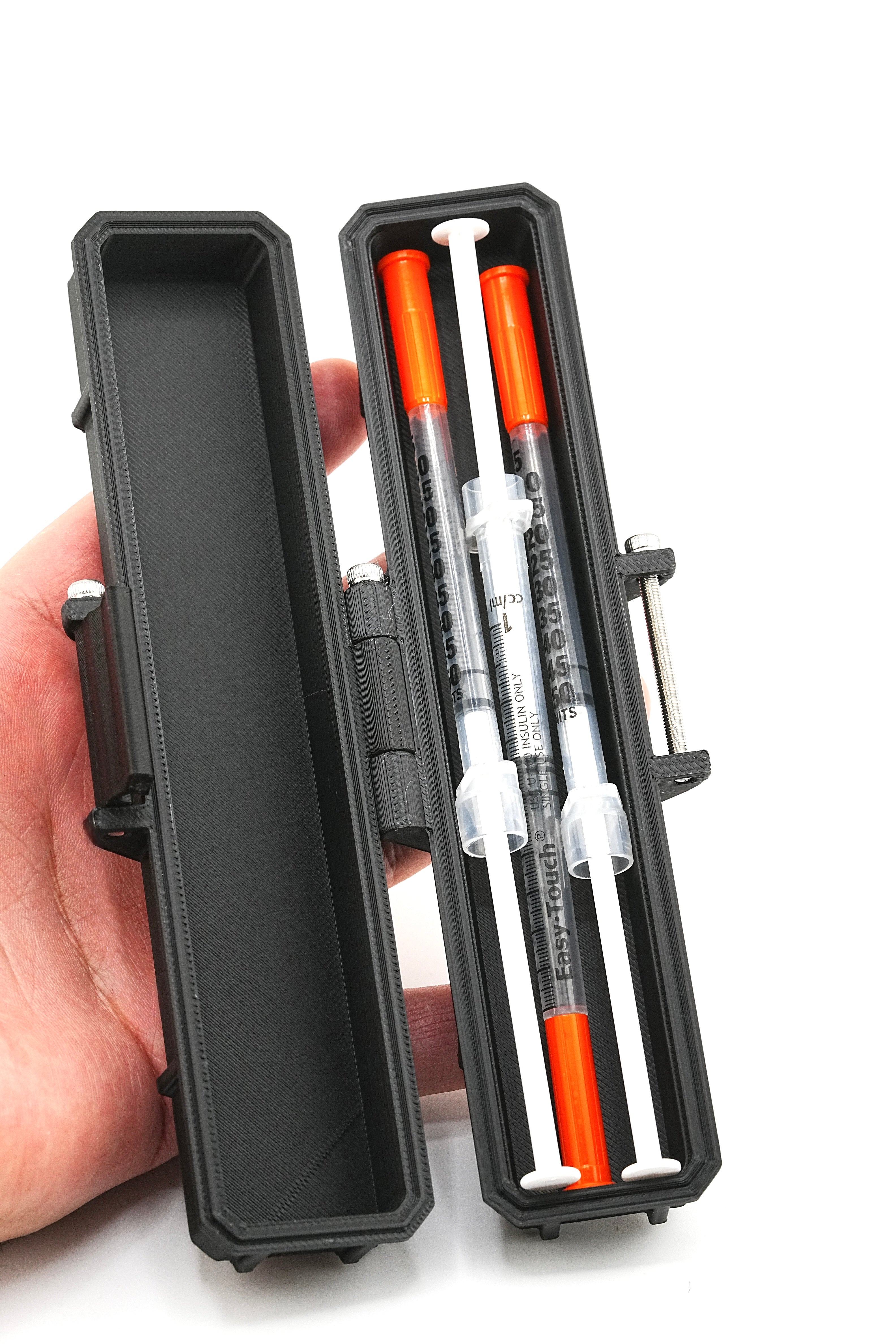 Mini Syringe Travel Case | Preloaded Storage | Travel Syringe Organizer for GLP-1 & Peptides
