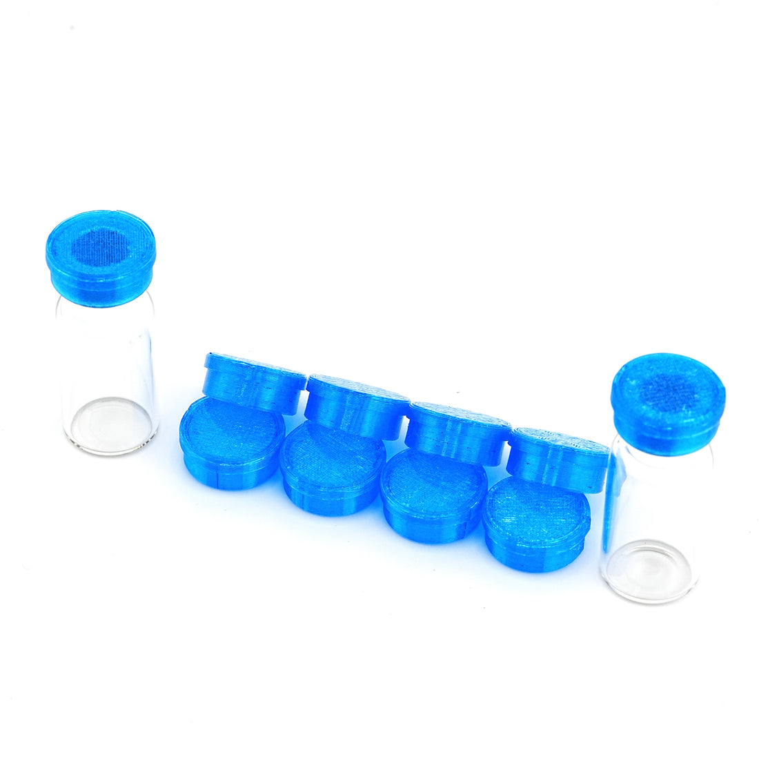 Flexible Vial Caps for Peptide, GLP-1 & Insulin Vials — close-up detail