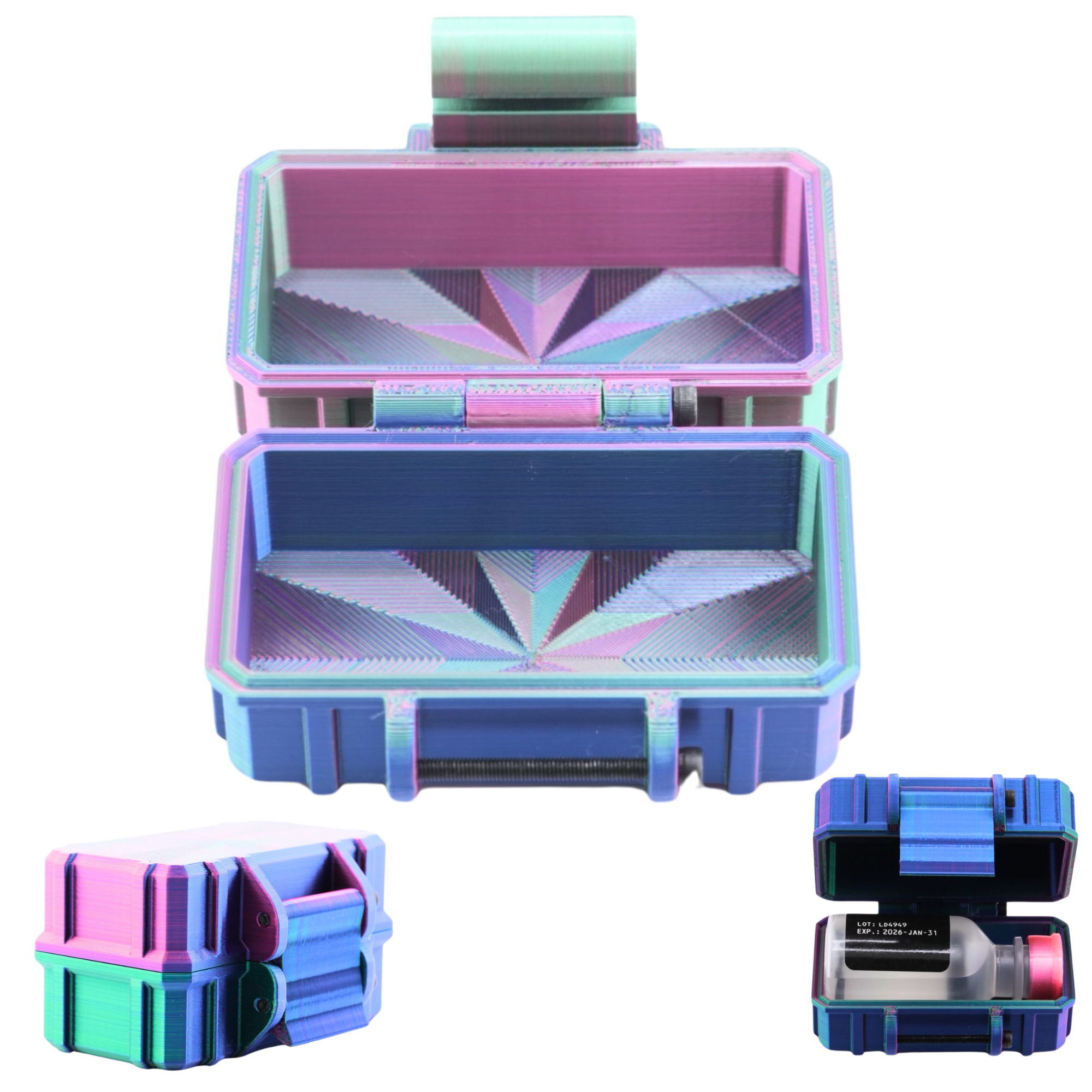 Storage Case For 6X 30Ml 1X30Ml Bac Water For Peptide Glp1 Research