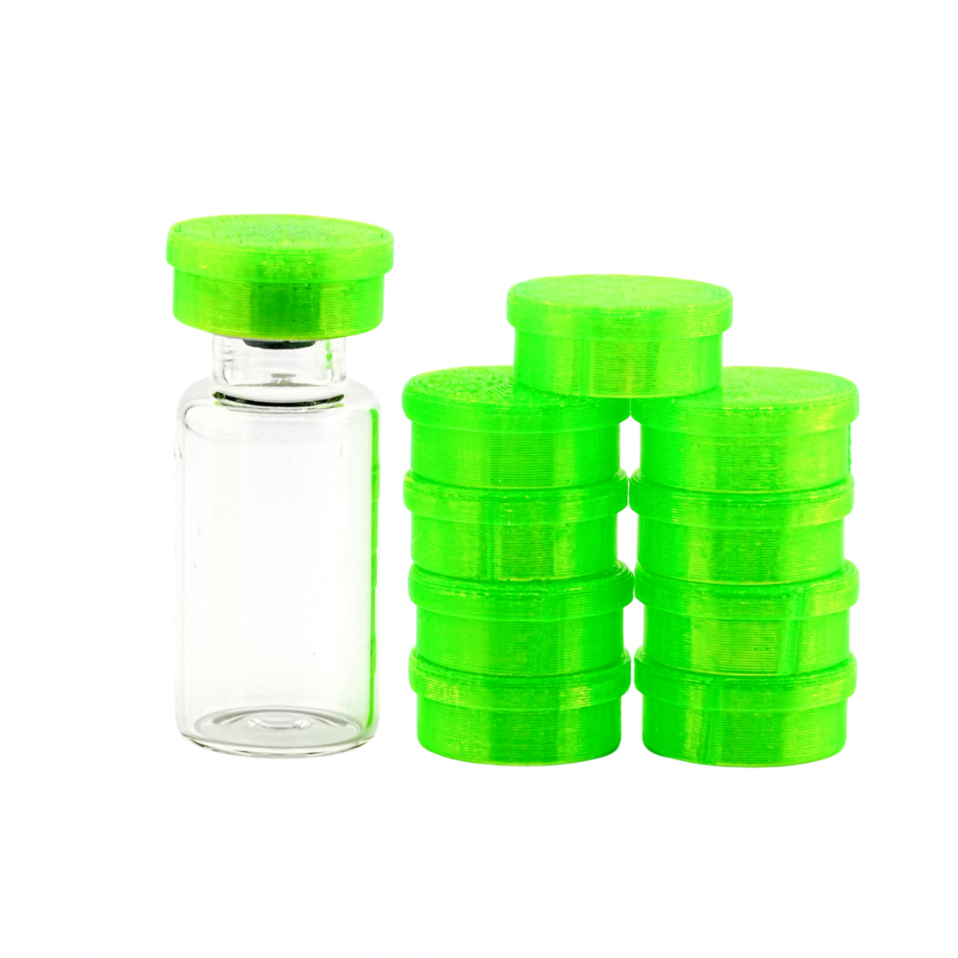 Flexible Vial Caps | 3ml 5ml 10ml 30ml Multipack | Leak-Proof Vial Caps for Peptides, GLP-1, Insulin