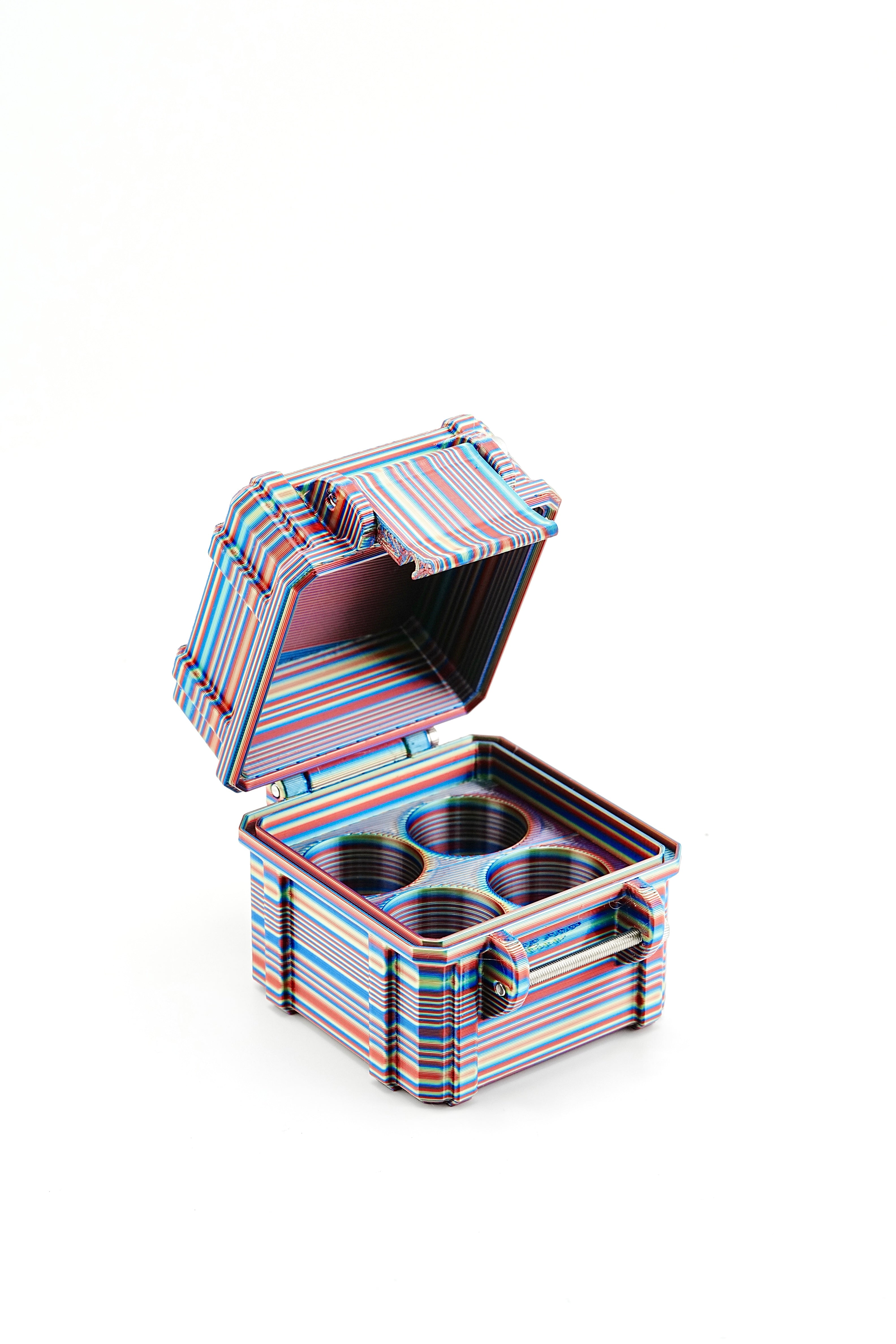 4-Slot 10 ml Vial Case | Compact Organizer | Organizer for GLP-1, Peptides, Research