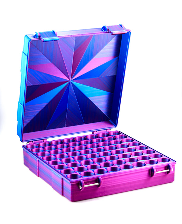 64-Slot 10 ml Vial Case Bulk Storage | Organizer for GLP-1, Peptides, Research, Secure