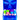 Blue toolbox with colorful cylindrical objects inside on a white background