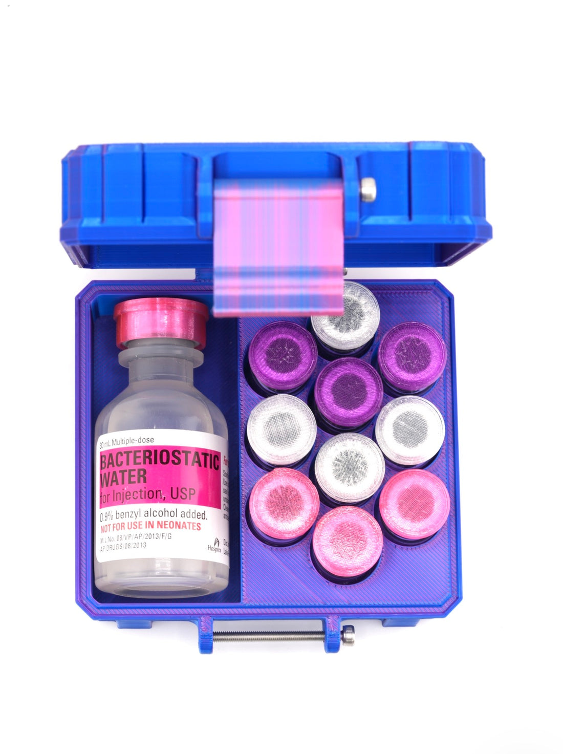 Mixed Vial Case — open interior view