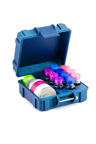 Mixed Vial Case | 10-Slot 3 ml Vial Case & 1 BAC Slot | Organizer for GLP-1, Peptides, Research