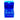 Blue plastic tackle box with compartments on a white background