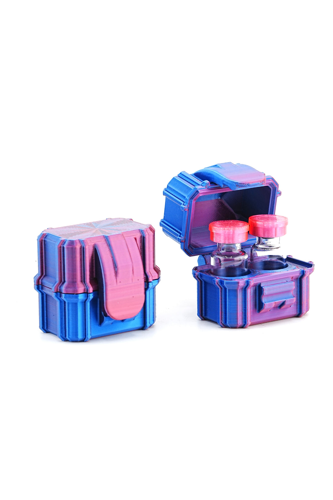 2-Slot 3 ml Vial Case 2 Pack | Compact Travel Size | Organizer for GLP-1, Peptides, Research