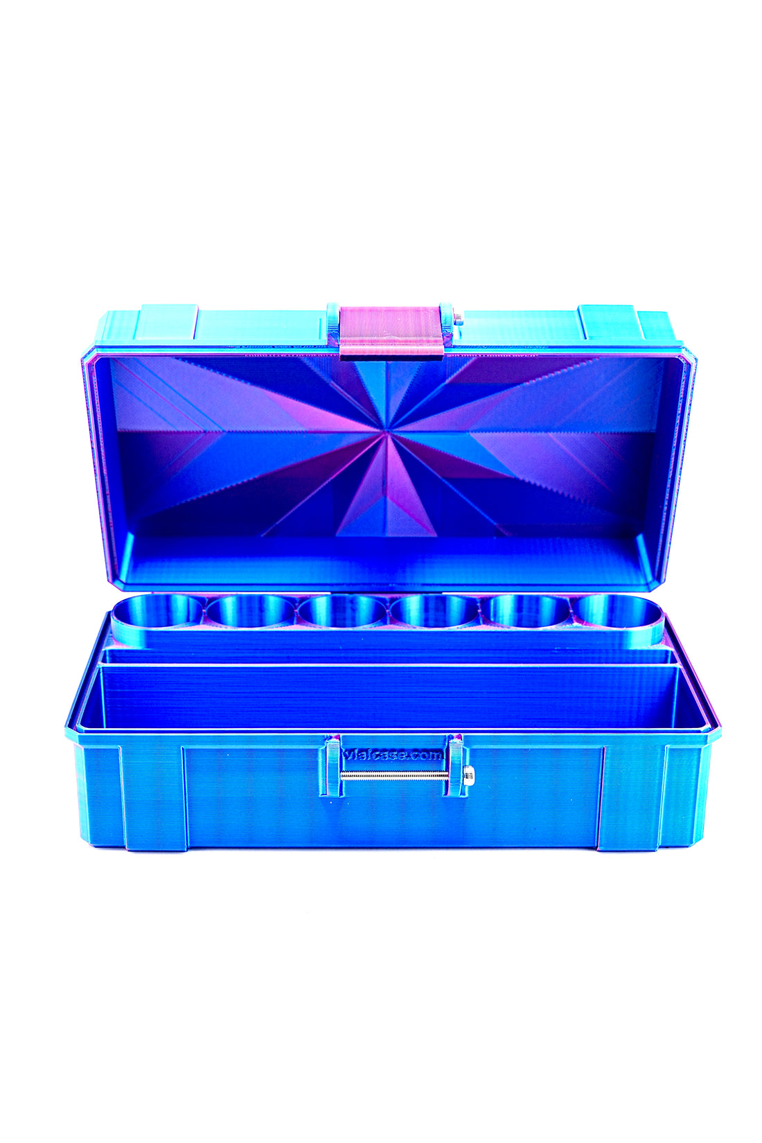 6-Slot 10 ml Vial Case with Syringe & Prep Pad Storage — alternate angle