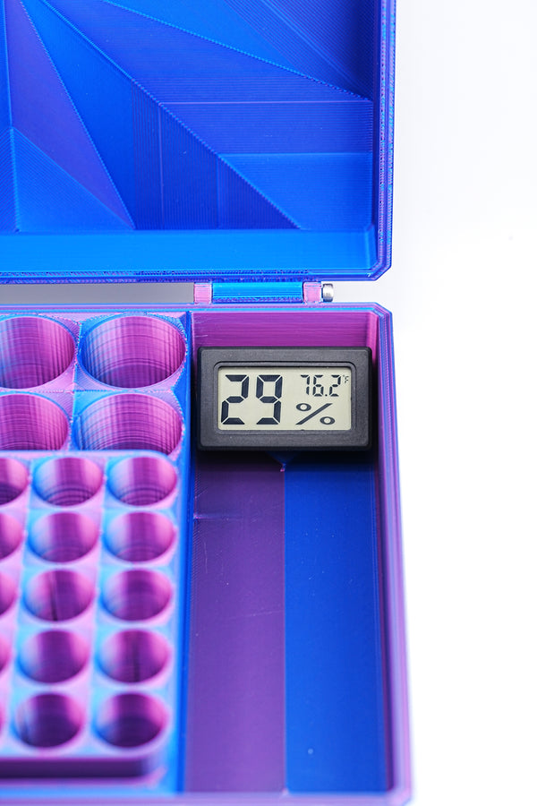 Mini Hygrometer for Peptide & GLP-1 Vial Storage | Round or Square | Monitor 3ml 10ml Vials