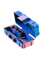 Mixed Vial Case | 2-Slot 3 ml Vial Case & 1-Slot 5 ml Vial Case with Storage Compartment | Organizer for GLP-1, Peptides, Research