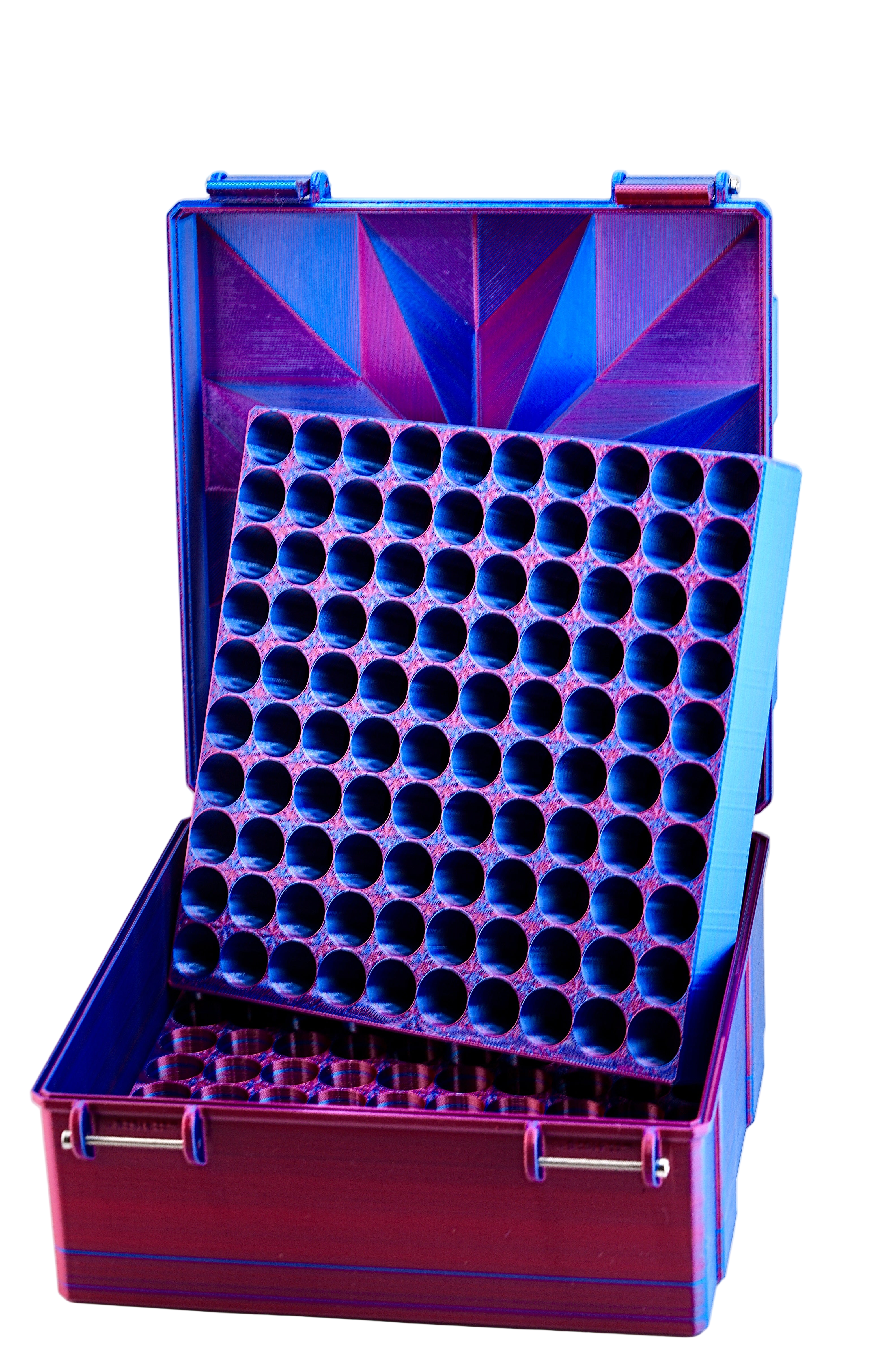 200-Slot 3 ml Vial Case | Clinic & Jumbo Bulk Storage | Organizer for GLP-1, Peptides, Research