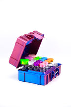 Mixed Vial Case | 12-Slot 3 ml Vial Case, 3-Slot 10 ml Vial Case + 1 BAC | Organizer for GLP-1, Peptides, Research
