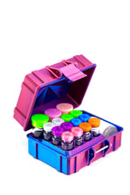 Mixed Vial Case | 12-Slot 3 ml Vial Case, 3-Slot 10 ml Vial Case + 1 BAC | Organizer for GLP-1, Peptides, Research