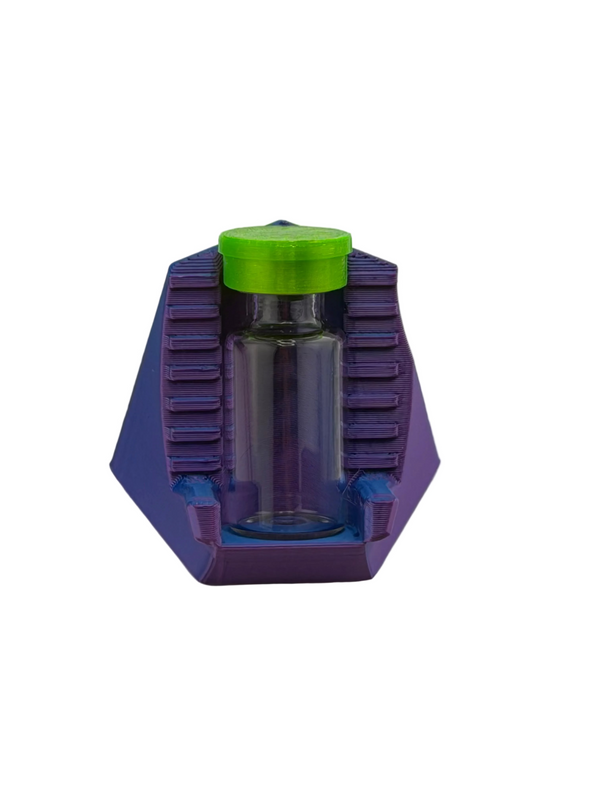 3mL Vial Labeling Stand (2-Pack) | Label Applicator Jig with Alignment Marks