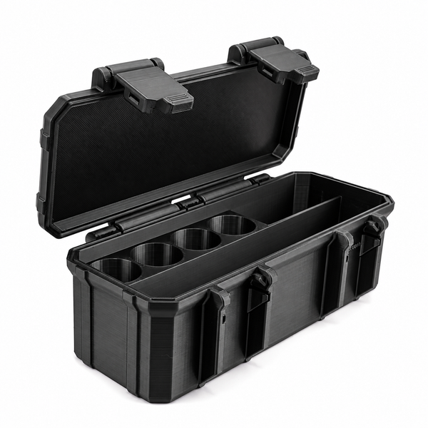 4-Slot 10 ml TRT Vial Case with Storage Compartment