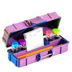 4-Slot 3 ml Vial Case with Extra Storage | Organizer for GLP-1, Peptides, Research