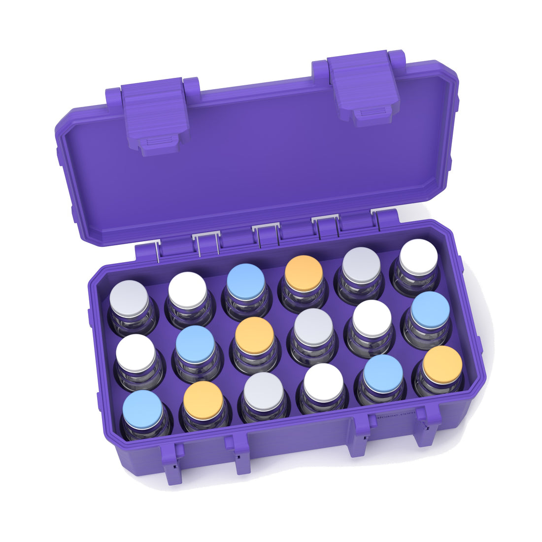 Staged: Insulin Vial Case 18 Vials - Home Storage in Purple - vials, syringes and pads not included