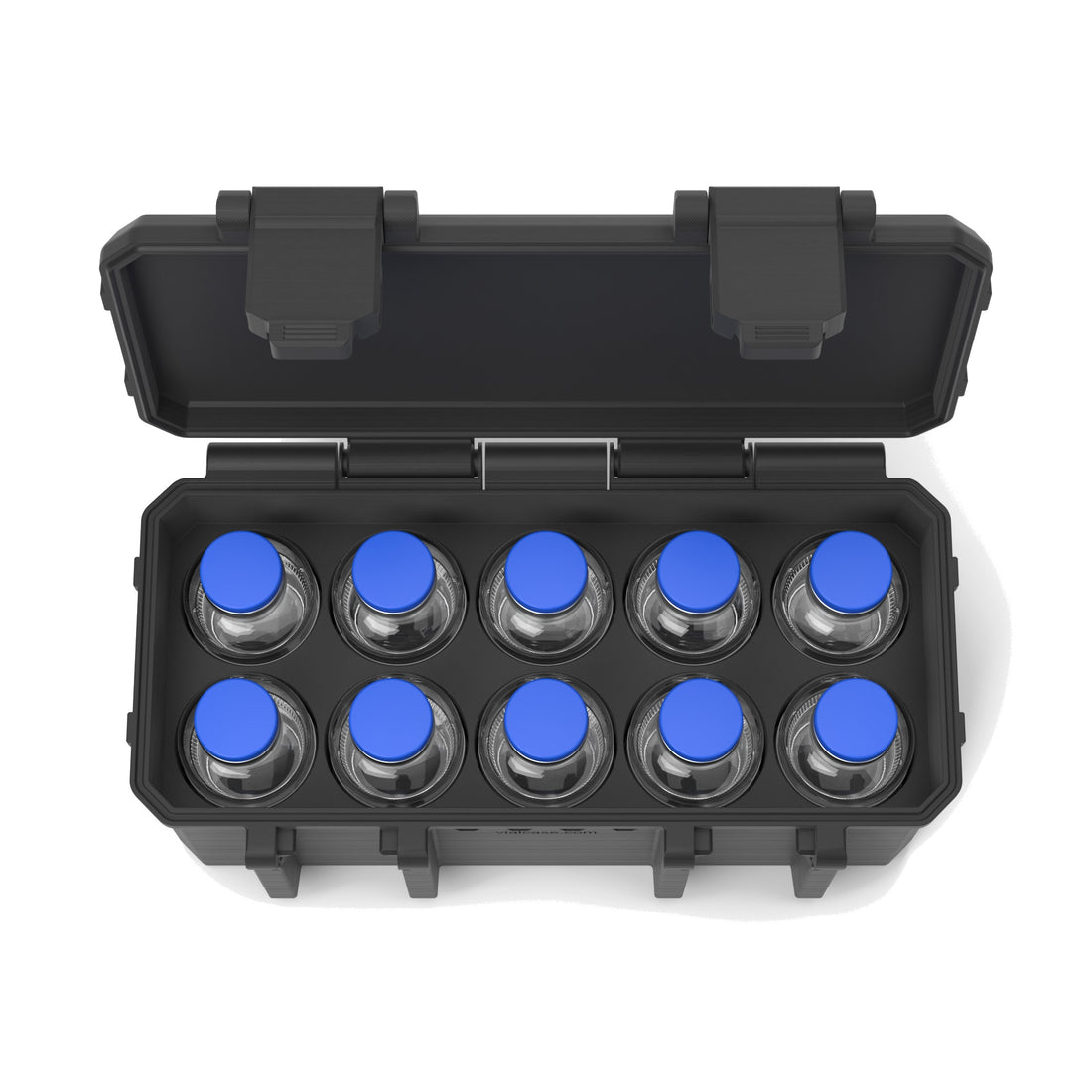 10-Slot 30 ml BAC Vial Case - Black
