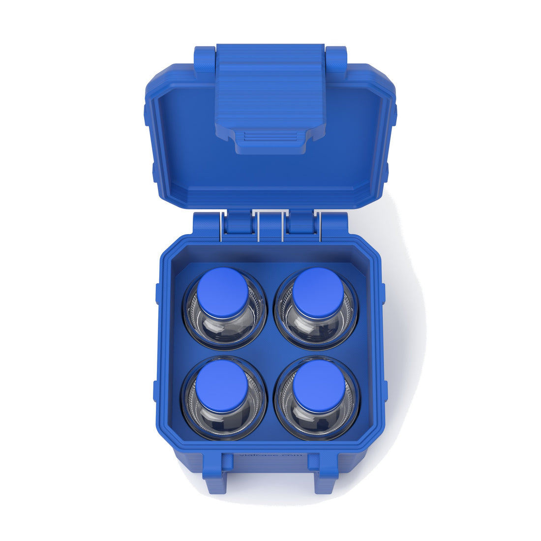 4-Slot 30 ml BAC Vial Case - Cobalt Blue