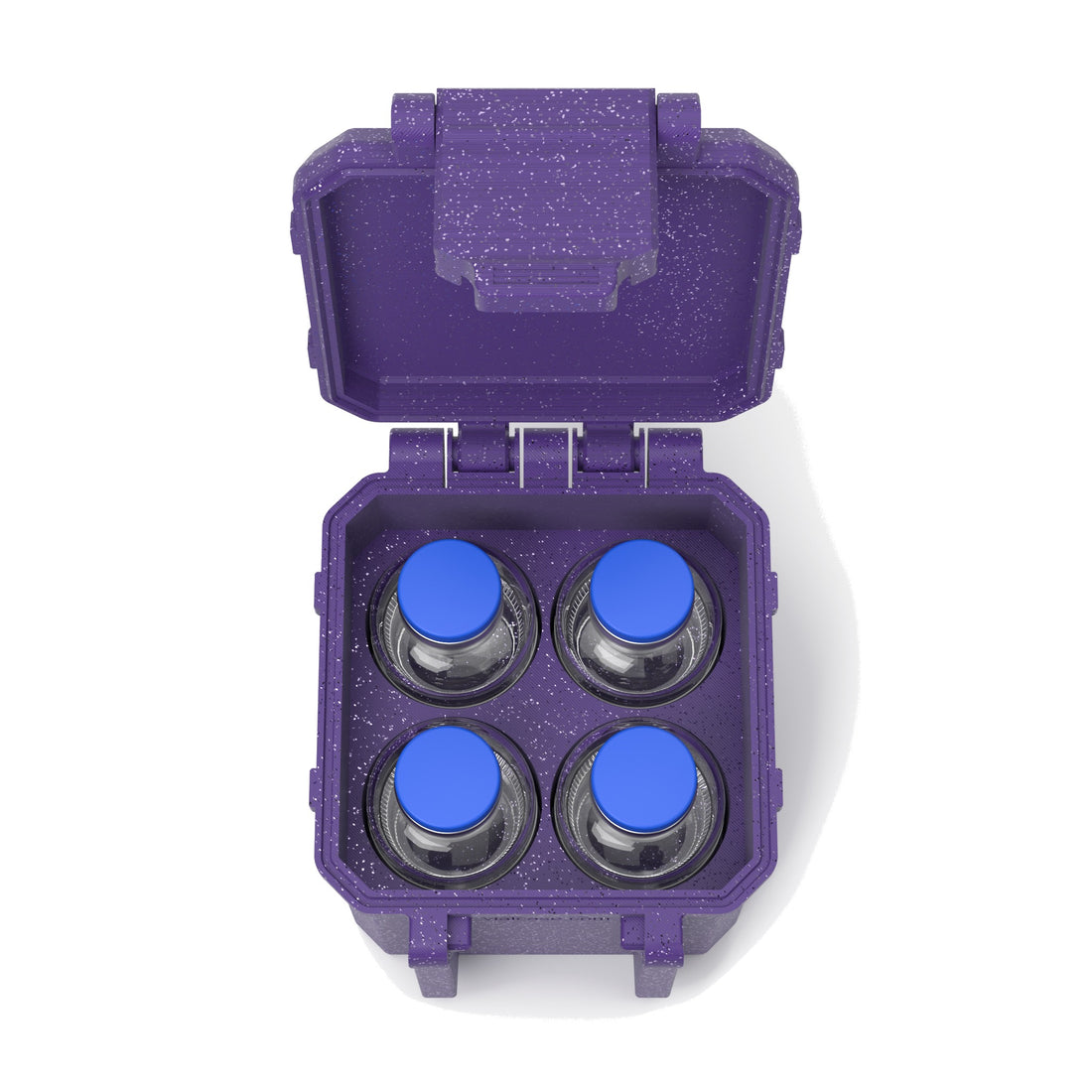 4-Slot 30 ml BAC Vial Case - Galaxy Purple