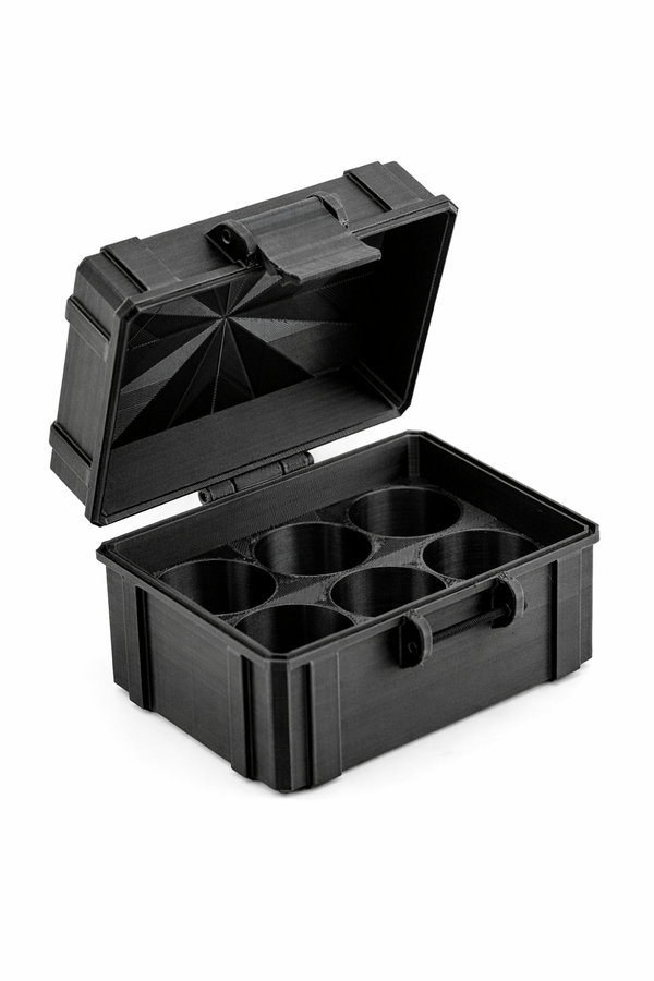 6-Slot 30 ml Hosperia BAC Vial Case | Organizer for GLP-1, Peptides, Research