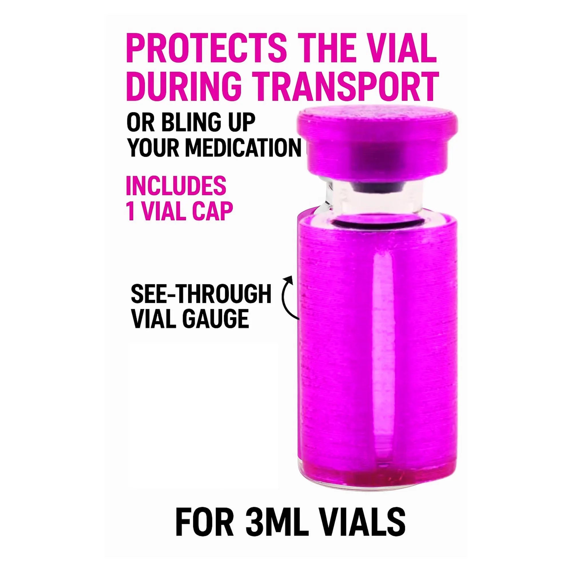 Vial Protection Kit | Sleeve & Cap | Leak-Proof Vial Caps for Peptides, GLP-1, Insulin