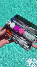 4-Slot 10 ml Vial Case with Storage Compartment | Organizer for GLP-1, Peptides, Research