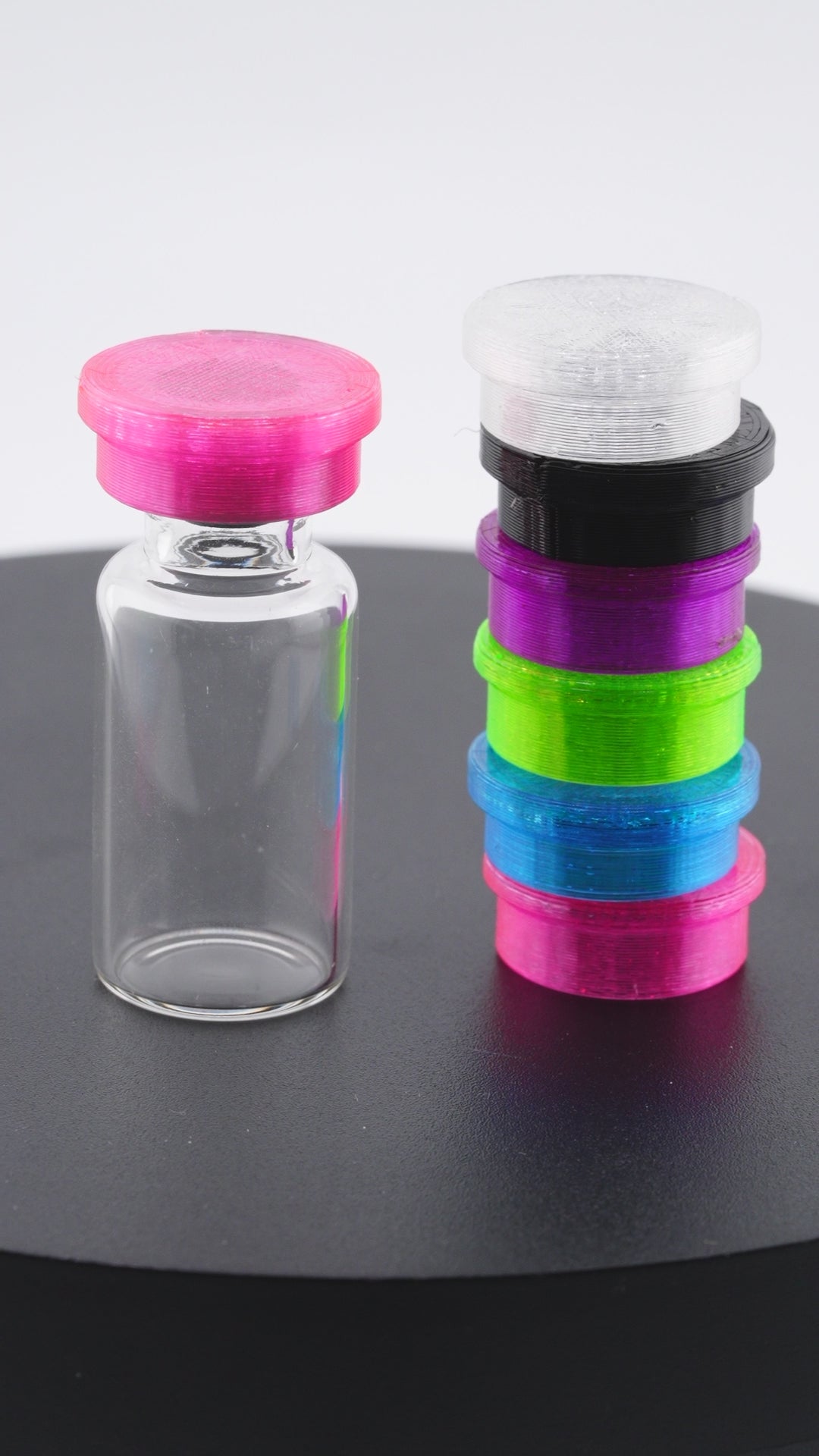 Flexible Vial Caps | 3ml 5ml 10ml 30ml Multipack | Leak-Proof Vial Caps for Peptides, GLP-1, Insulin