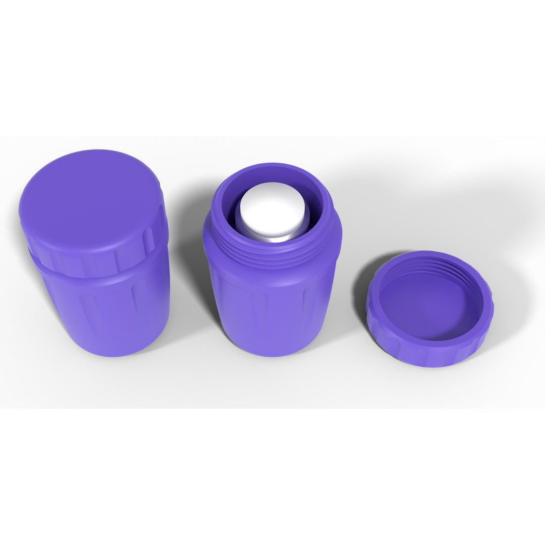 Round screw-top vial jar 1 x 10 mL - Purple
