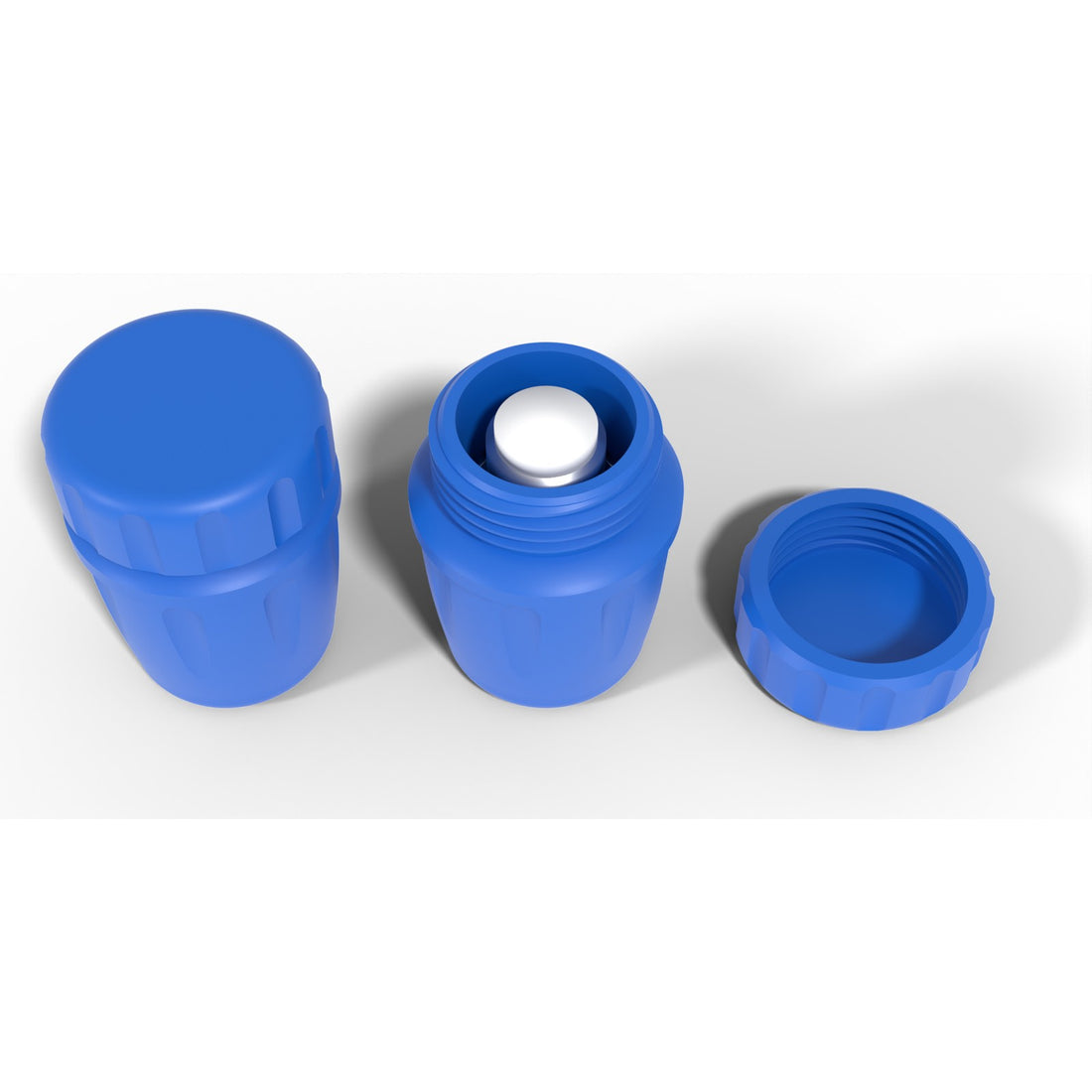 Round screw-top vial jar 1 x 3 mL - Cobalt Blue