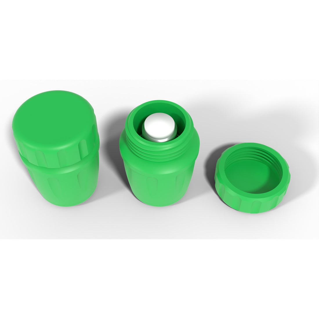 Round screw-top vial jar 1 x 3 mL - Cyber Green