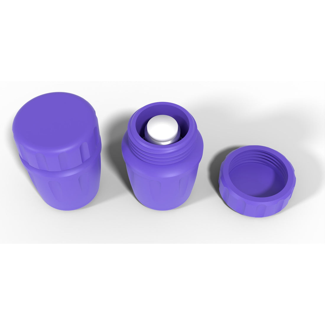 Round screw-top vial jar 1 x 3 mL - Purple
