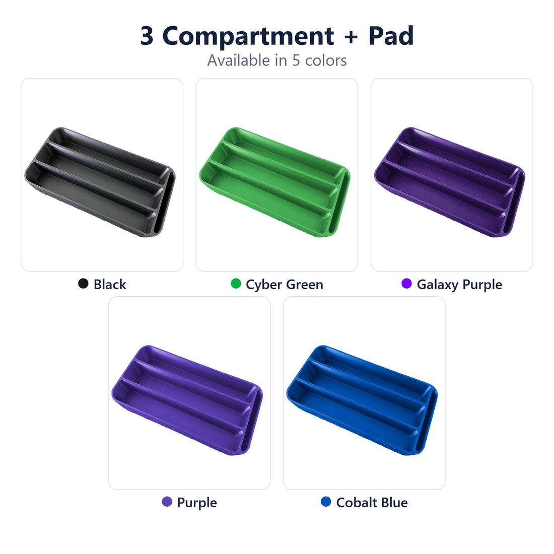 Vial Insert for YETI LoadOut GoBox 1 - 3 Compartment + Pad - all colors